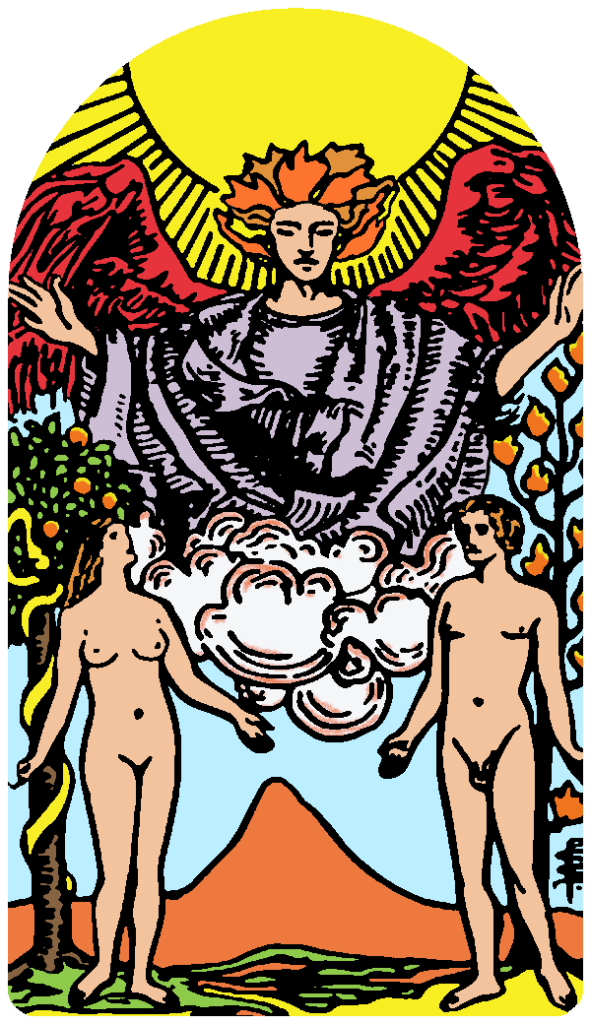 The Lovers tarot card