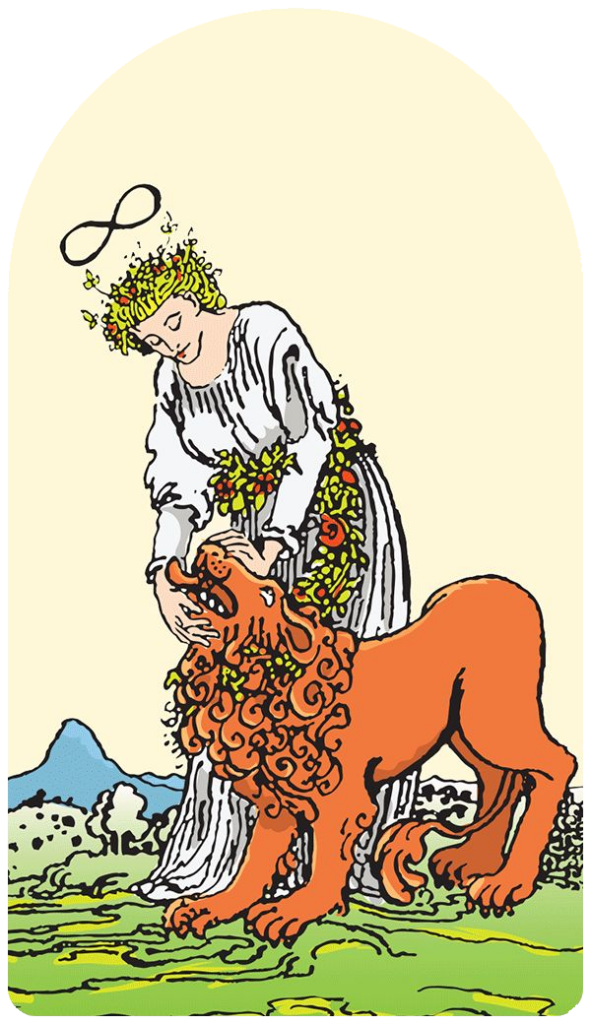 Strength tarot card
