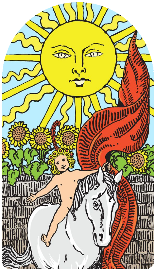 The Sun tarot card