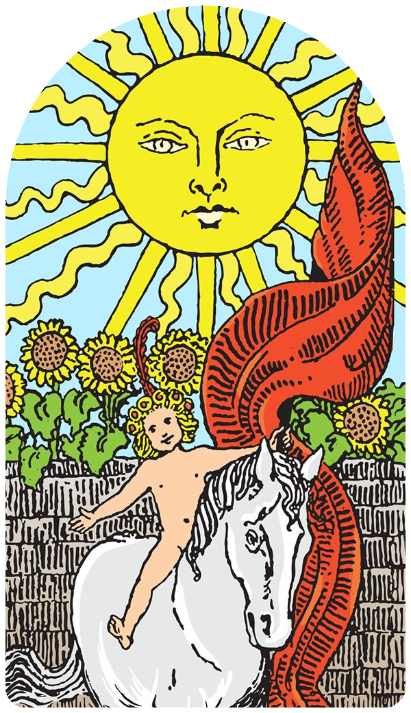 The Sun tarot card