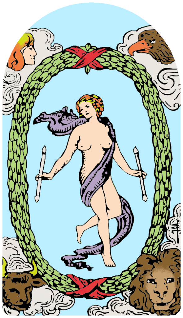 The World tarot card